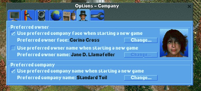 Custom company names